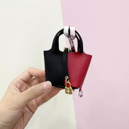 PU Bucket mini bags for airpods lipsticks jewelry accessory