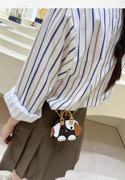 Cute puppy and elephant mini bag