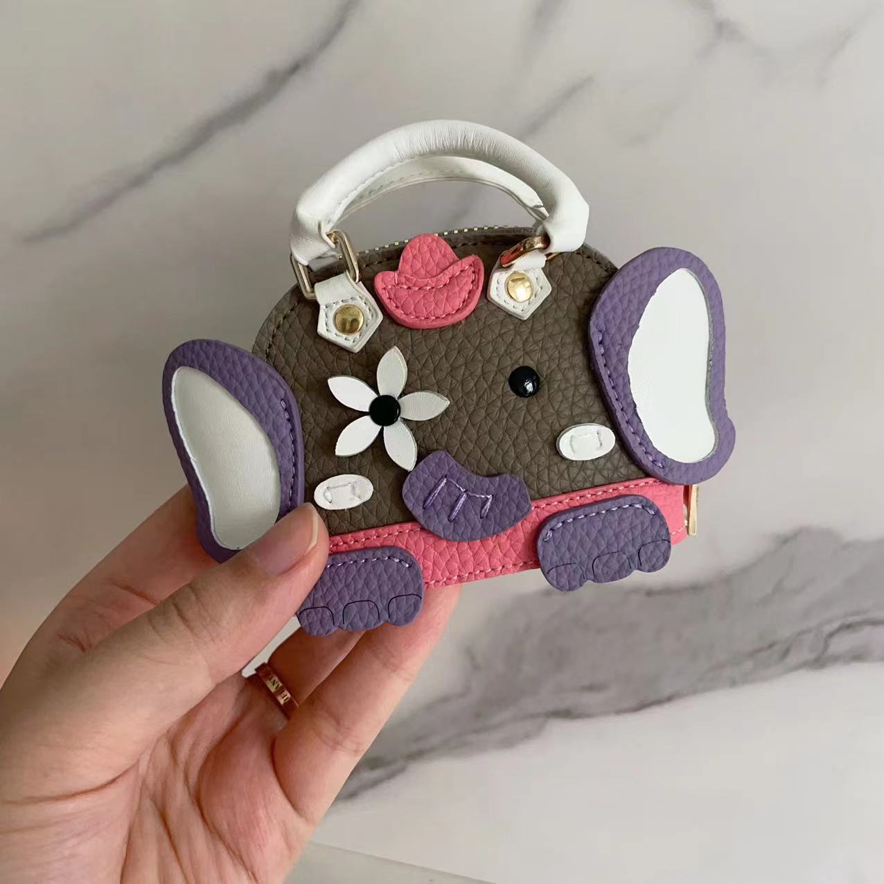 Cute puppy and elephant mini bag