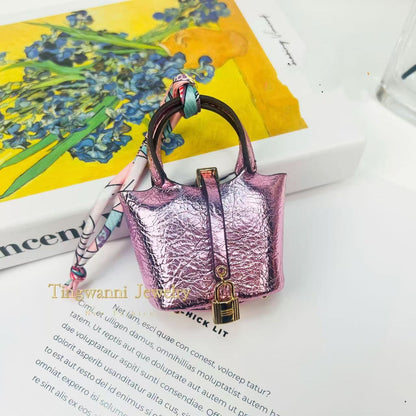 Sparkly Bucket mini bags for airpods lipsticks jewelry accessory