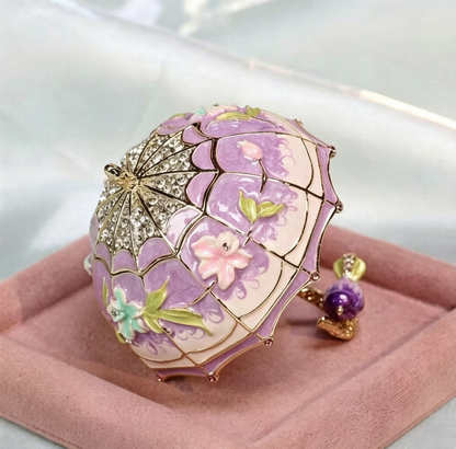Metal Enamel Jewelry Box, Umbrella Ornament, Creative Home Decor Storage Box, Ring Box, Light Luxury Handicraft