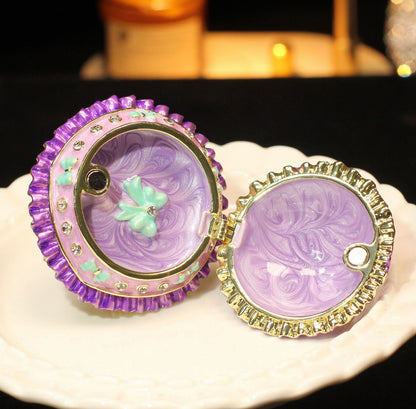 Metal Enamel Jewelry Box, Umbrella Ornament, Creative Home Decor Storage Box, Ring Box, Light Luxury Handicraft