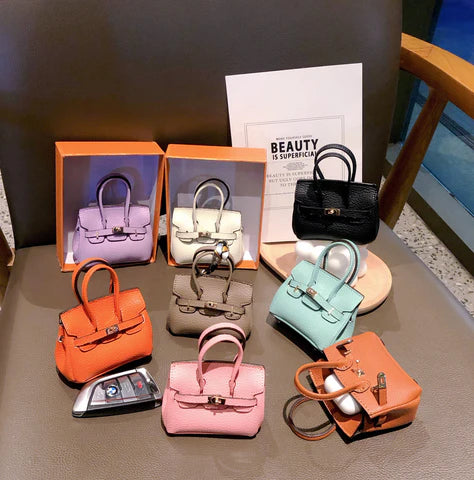 PU BK mini bags for airpods lipsticks jewelry accessory